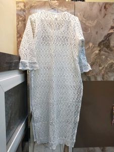 White Lace Kurta
