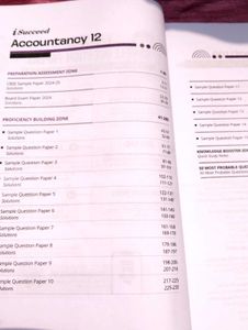 Accountancy 12th Sample Question Paper 2025