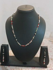 Beaded Necklace & Earring Set