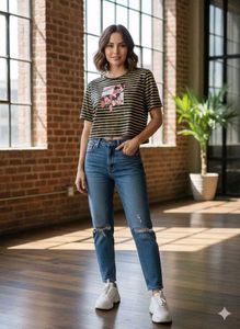 Mickey Mouse new Crop T Shirt