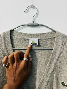 Lacoste Grey Cardigan