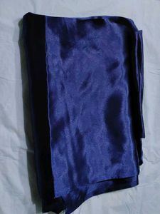 satin Blue fabric Dress Material