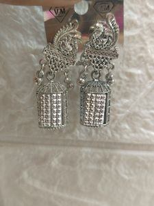 OXIDE SILVER JHUMKA New