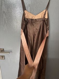 Elegant Brown Slip Dress