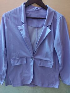 Lavender Co-ords Blazer With Chain Pant Set