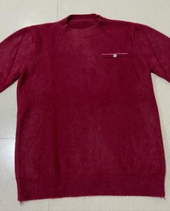 Burgundy Knit Pullover