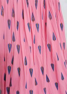 Pink Printed Maxi Dress