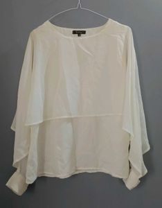 White Cape Top