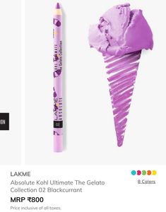 Lakme Gelato 💜And Chambor Xtreme Eyes 💙 Kohl