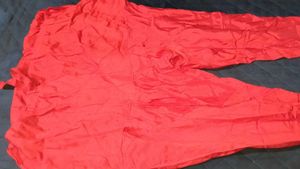 Red &amp; Gold Embroidered Anarkali Dress
