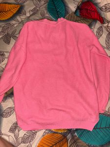 Pink Graphic Print Pullover