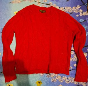 Red Knit Sweater