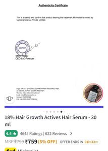 Minimalist Hair Growth Serum