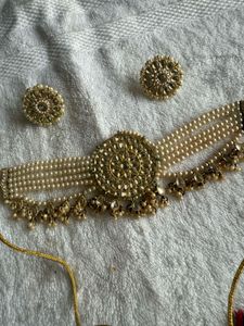 Pearl &amp; Gold-Tone Statement Choker
