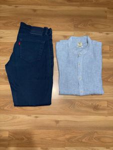 Men&#39;s Shirt &amp; Jeans Set