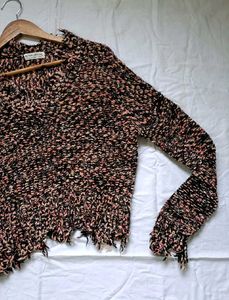 Distressed Knit Sweater