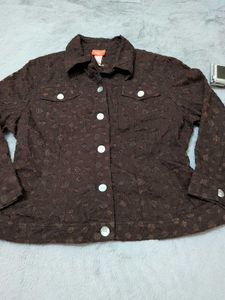 Heart of Palms brown lace jacket