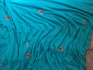 Women Sea green Saree