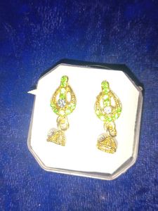 Green Stone Earrings
