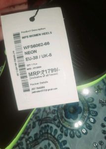 Neon Green Heeled Mules