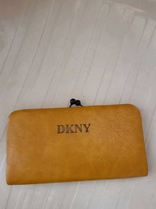 DKNY Yellow Ladies Wallet purse