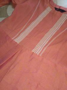 Coral Embroidered Kurti