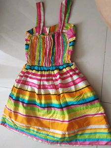 Colorful Striped Dress