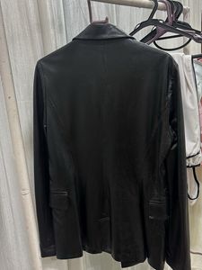 Black Leather Blazer