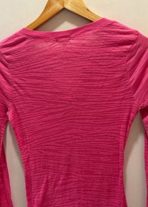 Pink Long Sleeve Top