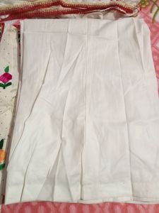 Jaipuri Phulkari White Suit