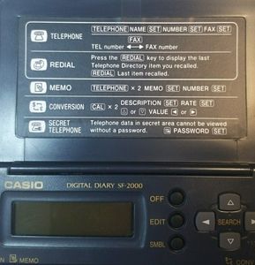 Casio Digital Diary Phone Book Memo Vintage Gadget