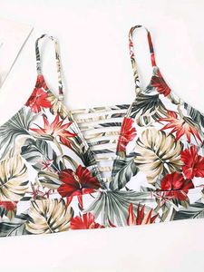 Floral Print Bikini Top