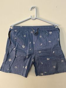 Women’s Light Blue Floral Printed Shorts