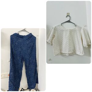 Blue White Co-ords.
