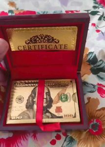 99.99 Carats Gold Plated Playing Cards