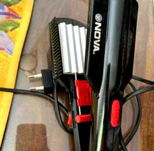 Nova Hair Straightener With Crimper