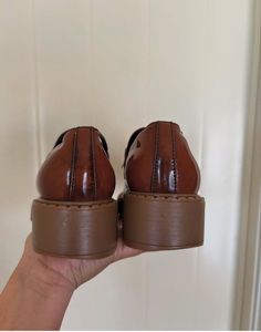 Prada Brown Leather Loafers
