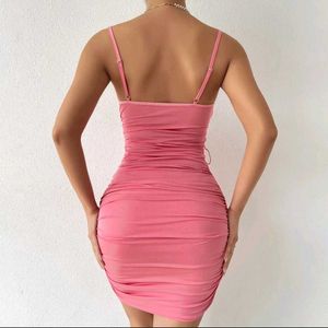 Pink Floral Mini Dress