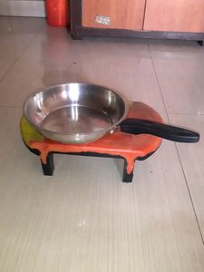 Stainless Steel Frypan. 24 CM. Used 2,3 Times.