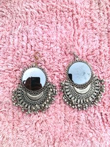 Silver Oxidised Earrings 😍