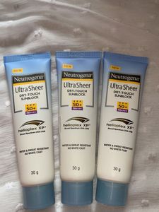 Neutrogena Ultra Sheer Sunscreen Pack Of 3