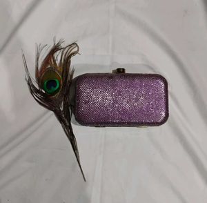 Sparkly Purple Clutch