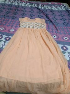 Light OrangeDress +Earing