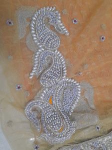 Heavy Work Net Saree With Stitched Blouse