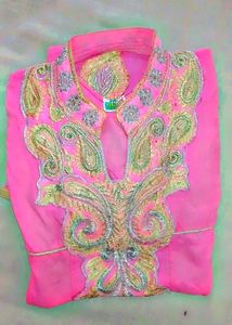 Pink Embroidered Top