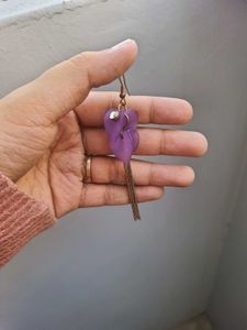 Purple Long Earings