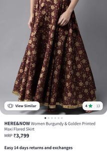 Polyester Festive Wear Skirt