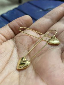 Gold Heart Earrings