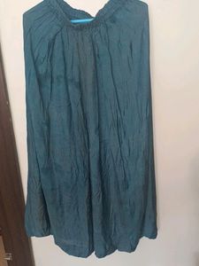 plazo for women peacock blue colour