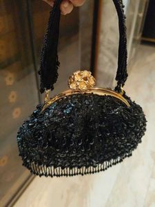 Black Partywear Batua Bag